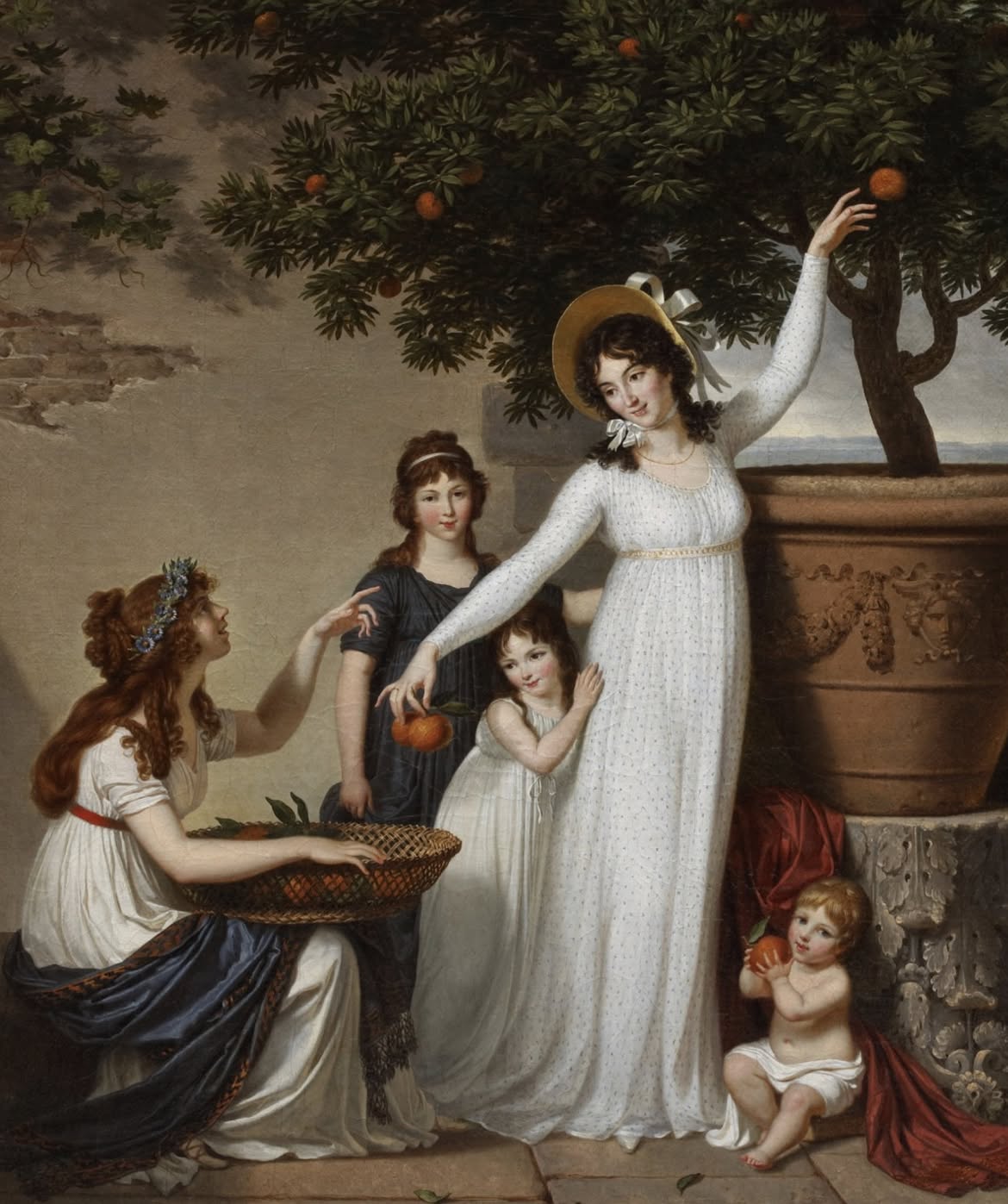 صورة لعائلة Gosselin de Sainct-Même. التفاصيل. لويس جوفير، 1798.
