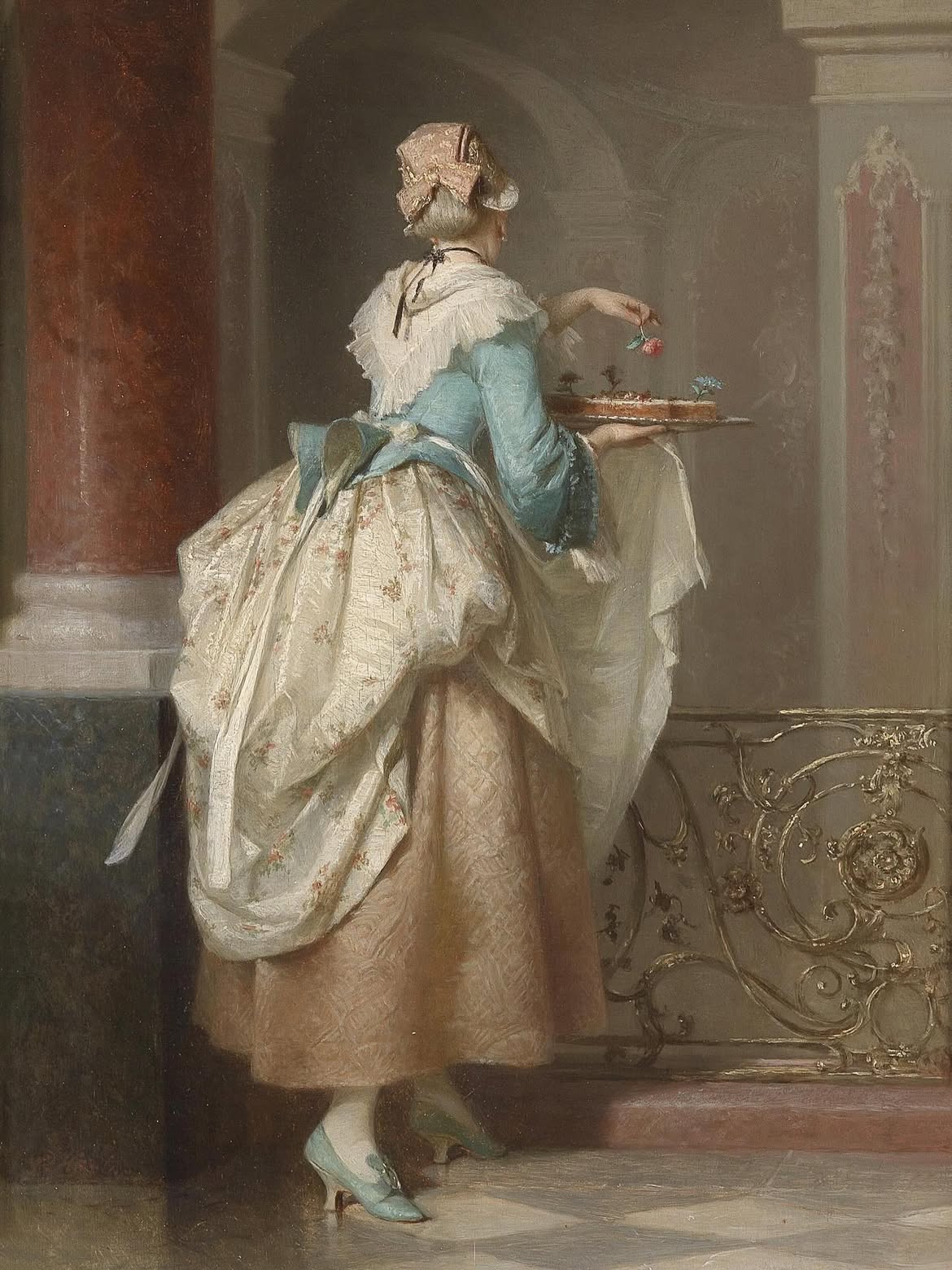 "كعكة عيد الميلاد"، رسمها بانكراز كورلي، 1875. 🍧🪜